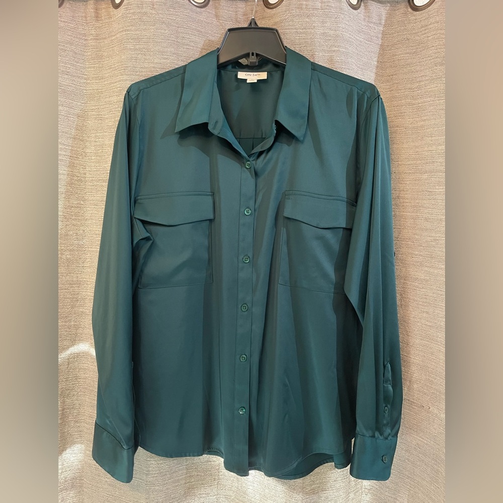 ON-34TH Green Blouse